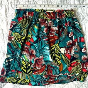 LOFT Outlet Tropical Skirt Double Hem XS